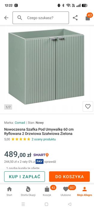 Szafka pod umywalkę 60cm nowa