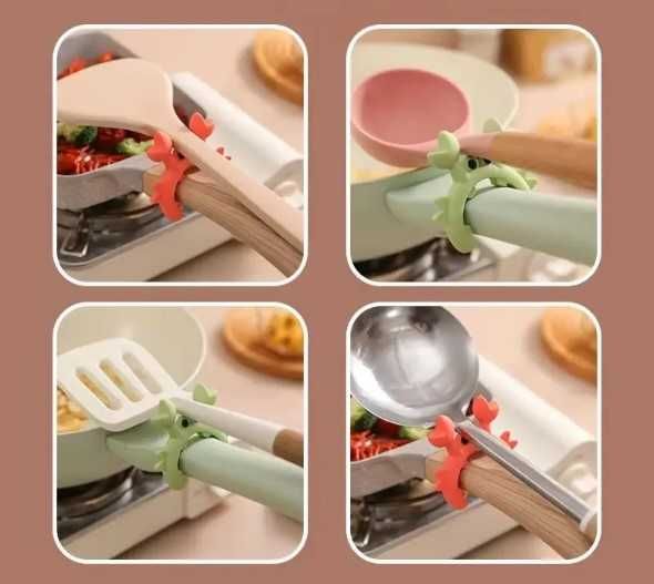 Набір силіконових підставок для лопатки у формі краба (3 шт)