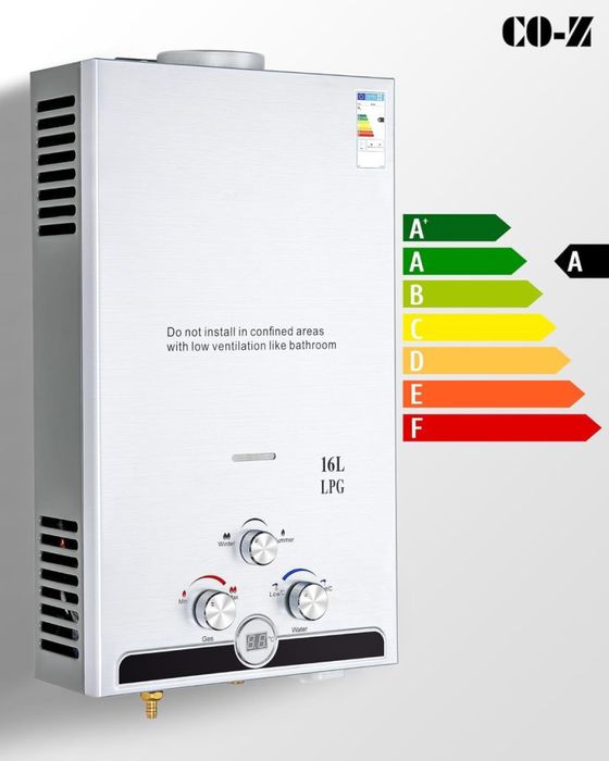 Безбаковий водонагрівач CO-Z LPG колонка бойлер