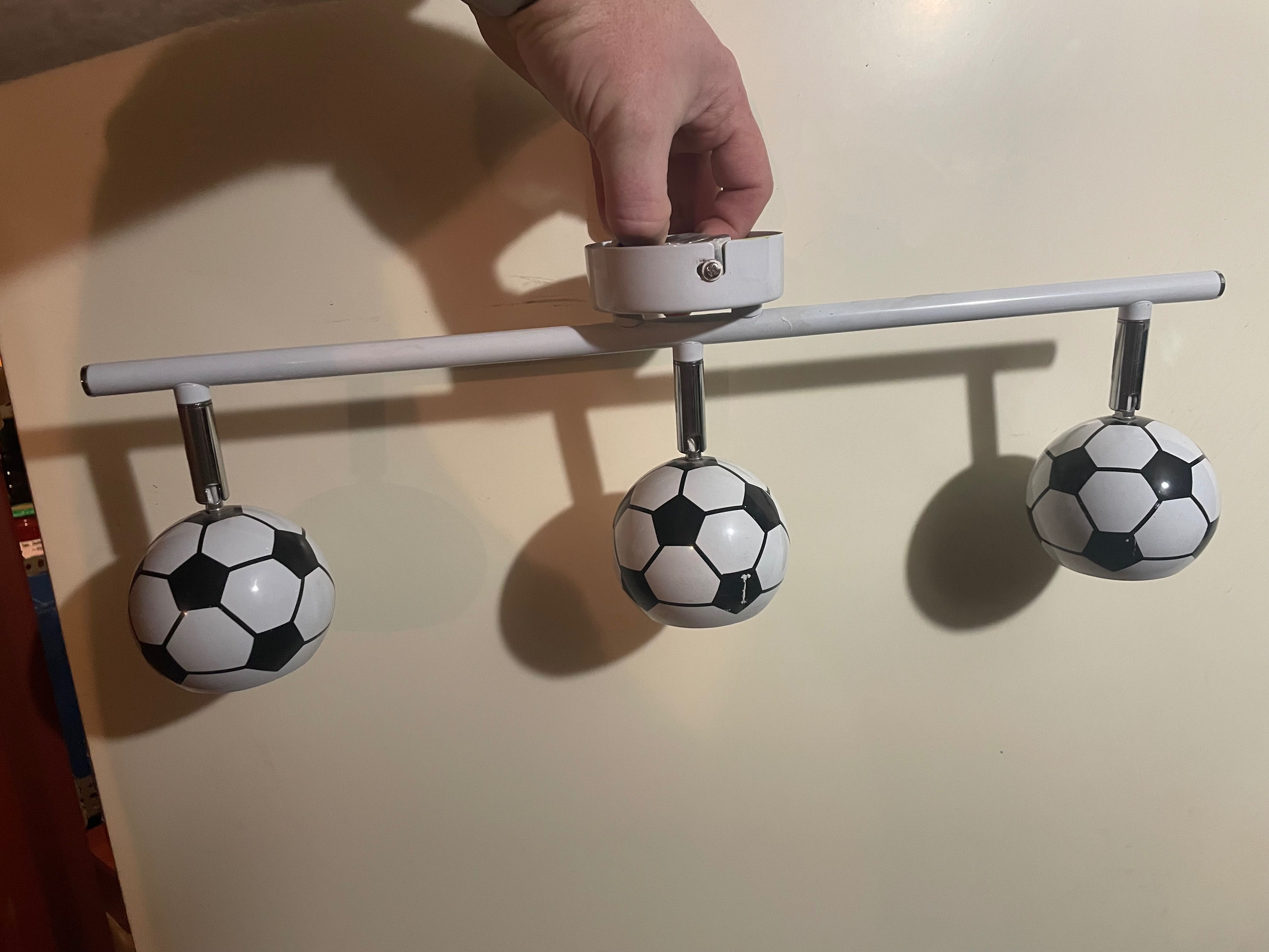 Lampa sufitowa / Kinkiet SOCCER 3 dziecięca piłki regulowane klosze