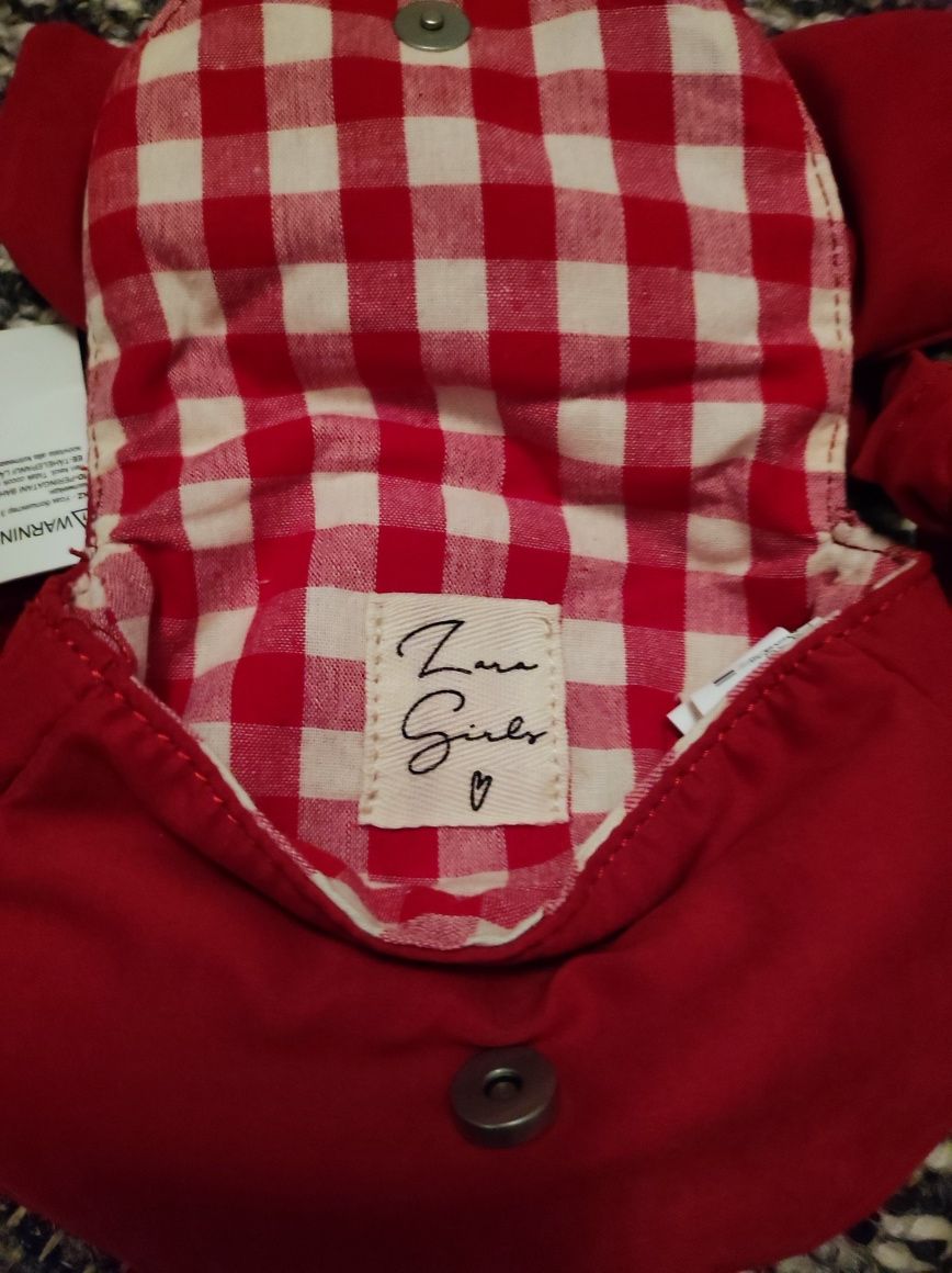 Czerwona torebka Zara dla dziewczynki, nowa z metką