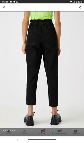 Штани, джинси,нові, розмір 52-54, пояс на резинці,колір чорний, качест