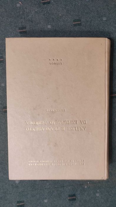Análise e Planeamento da Exploração Agrícola - 1964