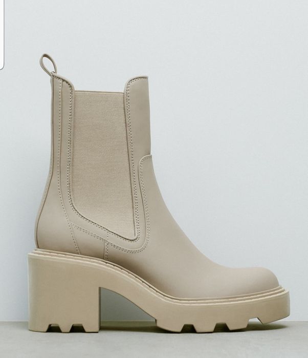 Botki z gumowaną podeszwą Zara rozm 41