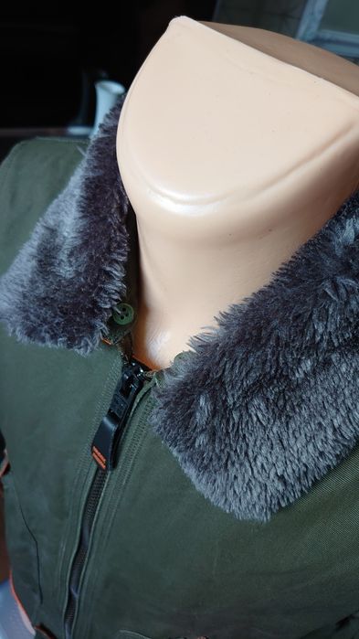 Superdry kurtka męska M pilotka kołnierz z misia przejściowa bomberka