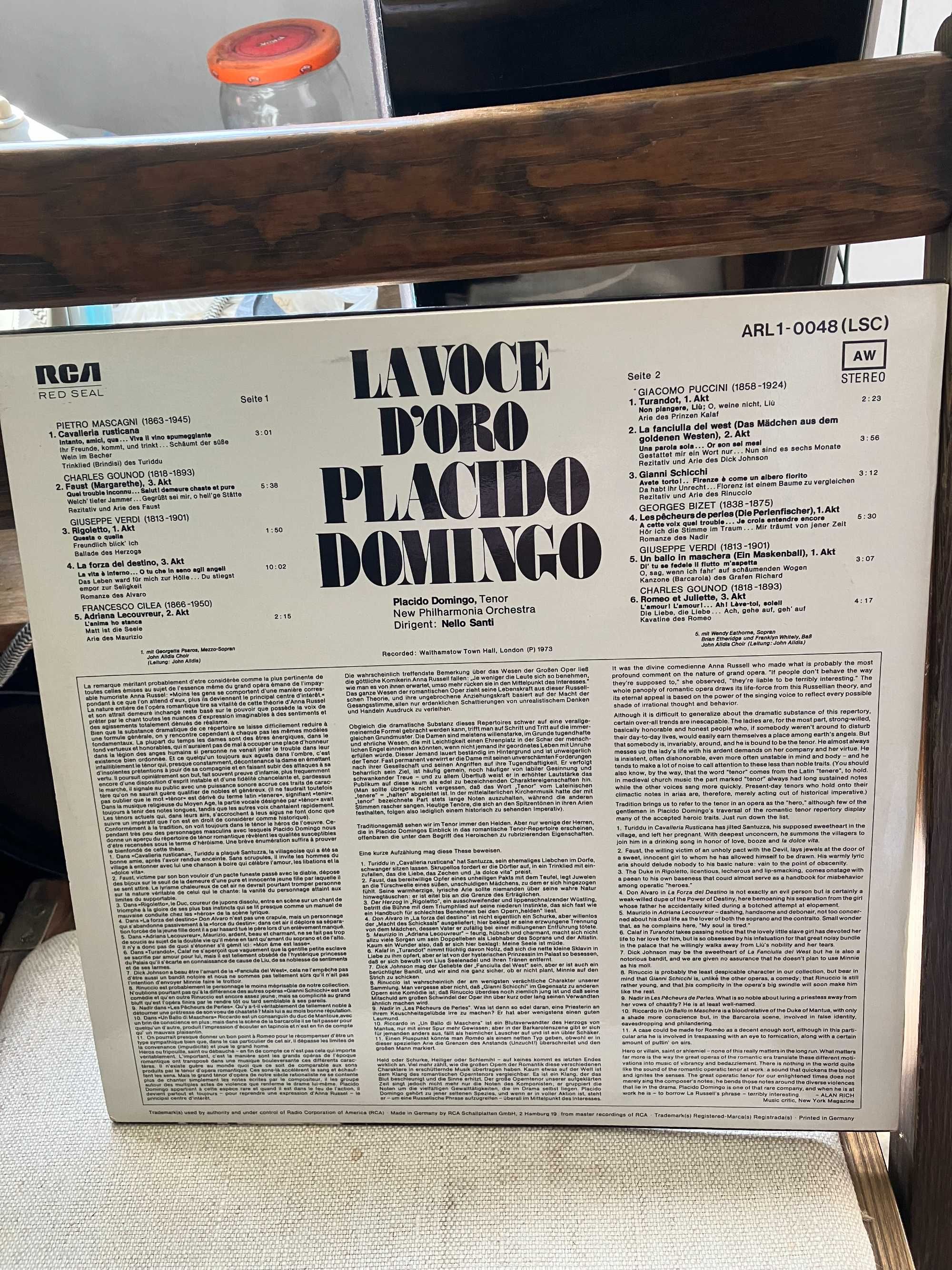 Winyl Placido Domingo " Lavoce D'oro " mint