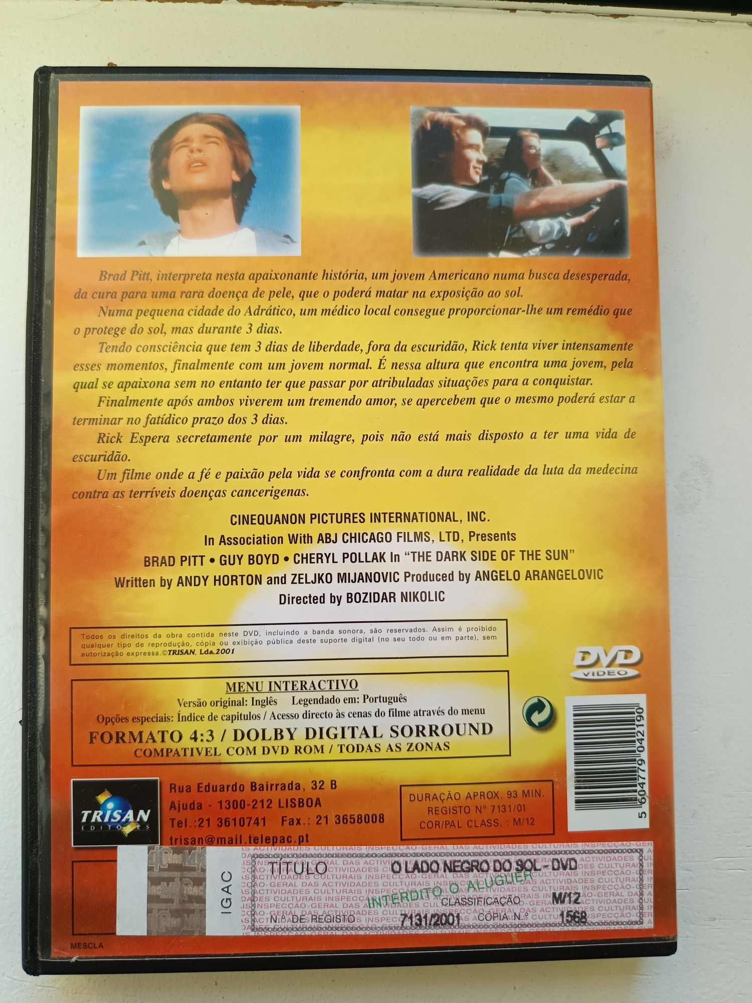 DVD o lado negro do sol