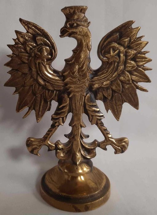 Orzeł w Koronie Statuetka Mosiądz