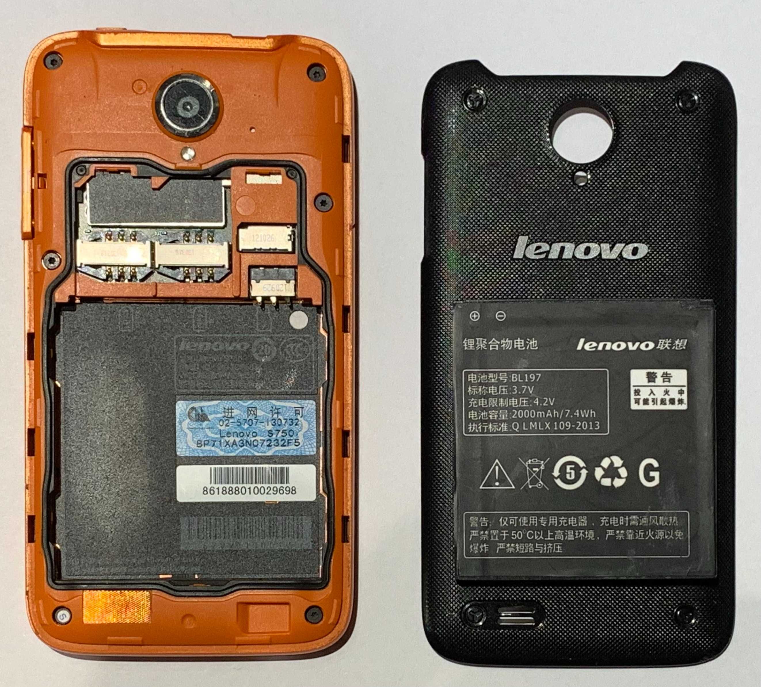 Lenovo S750 Wodoodporny IP67 Czarno-Pomarańczowy
