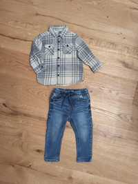 Стильний комплект для хлопчика. Сорочка та джинси 12 міс.