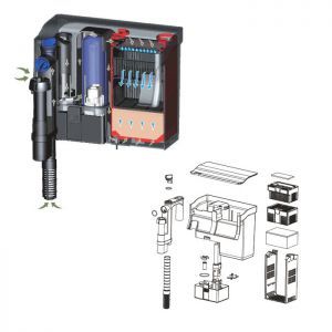 Навесной фильтр для аквариума до 160 литров SunSun CBG-800 с УФ 5 вт