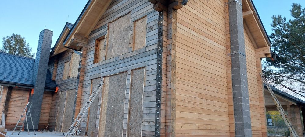 Piaskowanie malowanie domów z drewna, elewacji z cegieł,Sodowanie