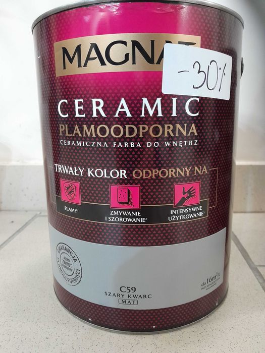 Farba ceramiczna Magnat Ceramic 5l oraz 2,5l
