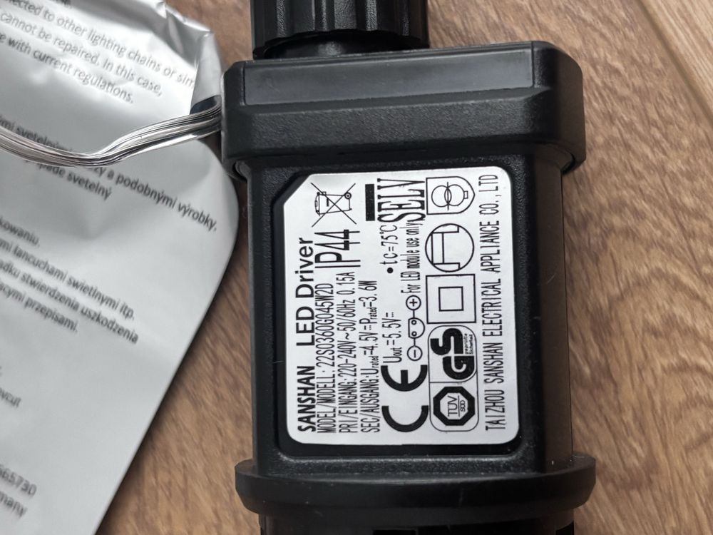 Choinka led wysoka 45 zewnętrzna święta IP 44