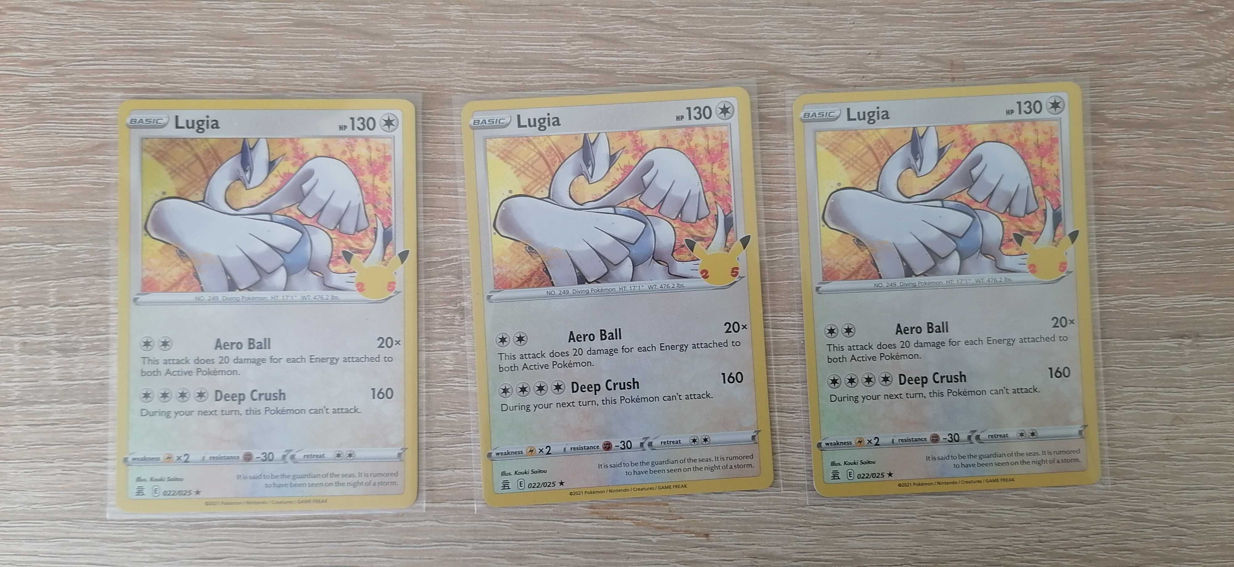 Pokemon Lugia 22/25 Celebrations Holo