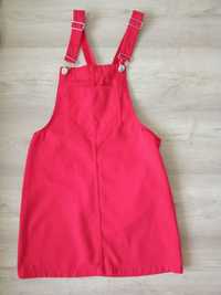 Джинсовий комбінізон-плаття,червого кольору,нове,ні