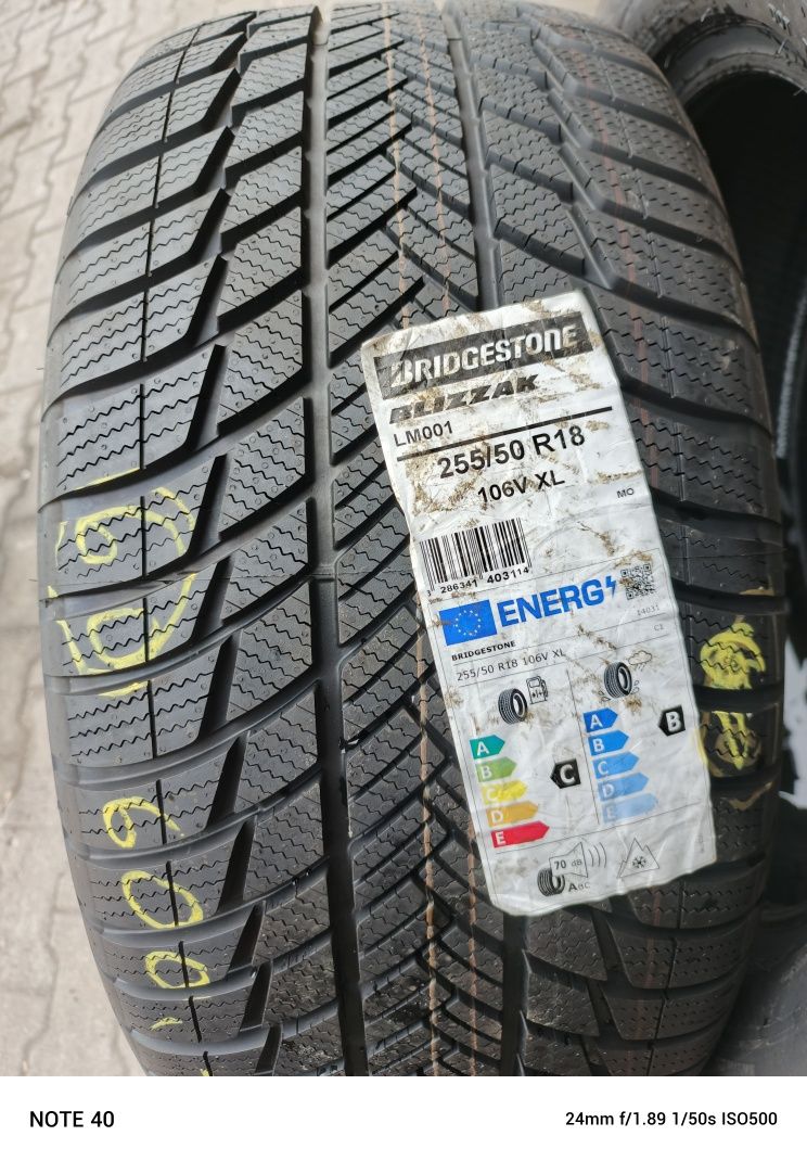 Nowe opony zimowe Bridgestone Blizzak 255/50/18 21r