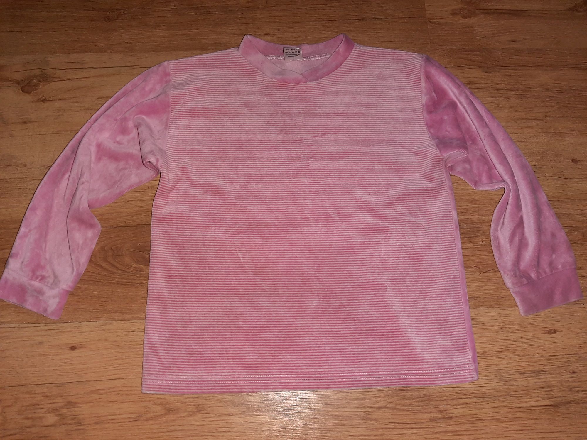 r. 116 Ciepła różowa piżamka dla dziewczynki