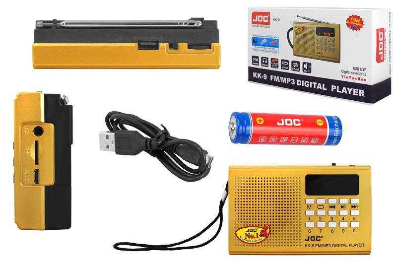 Radio małe FM przenośne turystyczne kieszonkowe akumulator 2000mAh USB