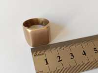 Мужской перстень, печатка, кольцо, рандоль цыганское золото 20 мм
