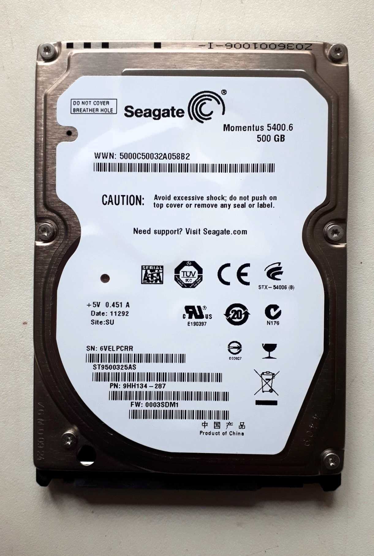 HDD 2.5" SATA Seagate ST9500325AS 500Gb.