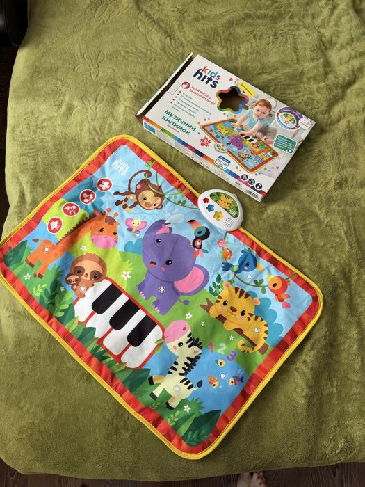 Новий музикальний коврик kids hits новый развивашка зоопарк музыкальны