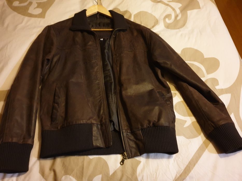 Casaco pele M (castanho) - pele