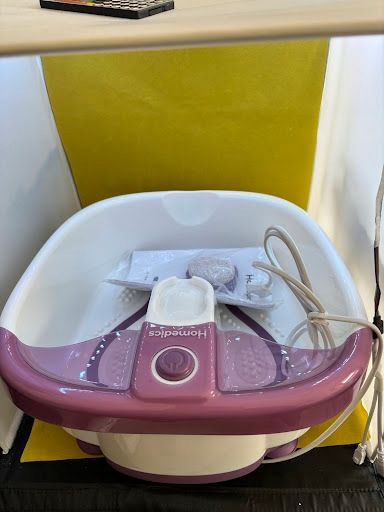 outlet homedics foot spa i masażer do stóp fioletowy/biały  60 w