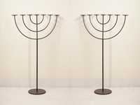 Par de candelabros judaicos - MENORÁ