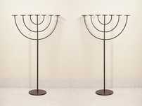 Par de candelabros judaicos - MENORÁ