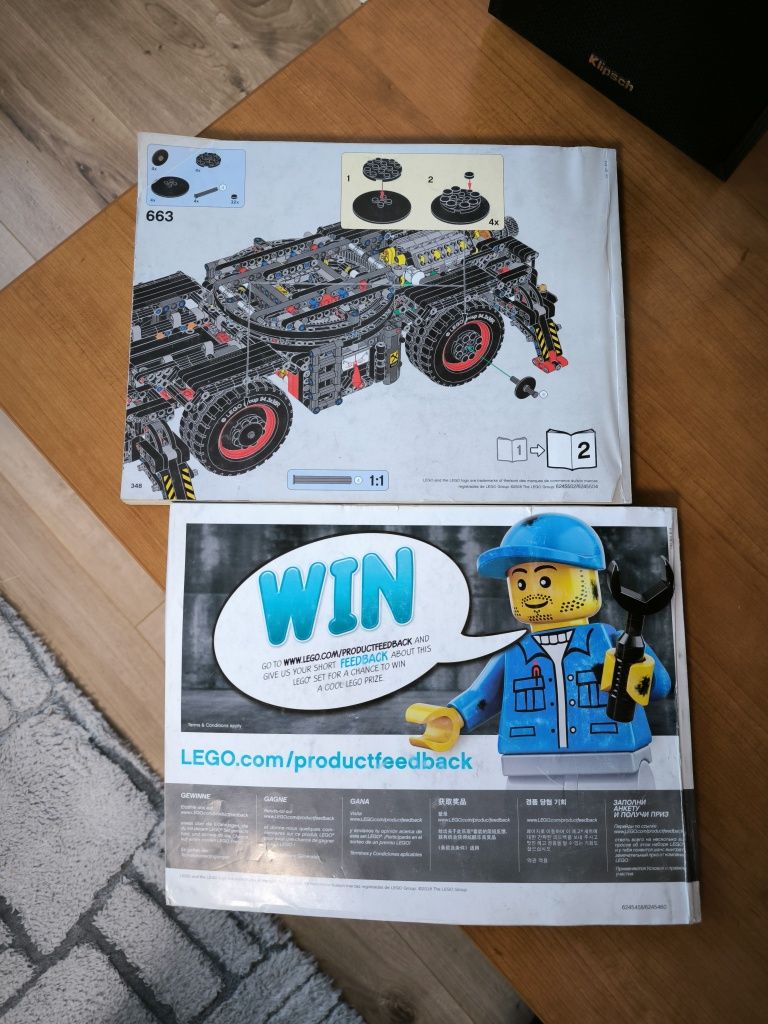 Instrukcja LEGO technic 42082 czerwony dźwig