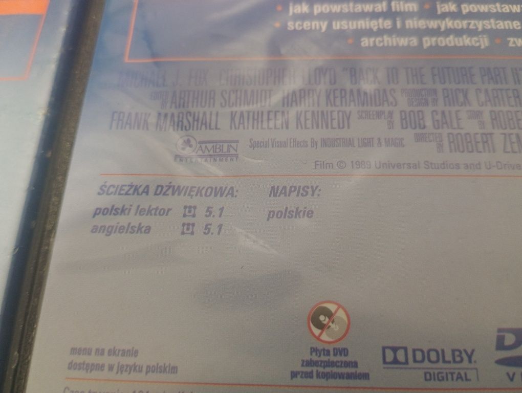 Film Dvd Back to The future polski lektor