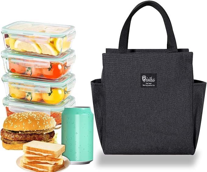 torba lunchbox termoizolacyjna czarna 8 l podróżna