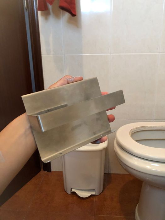 toalheiros de casa de banho, piaçaba e suporte para papel higiénico