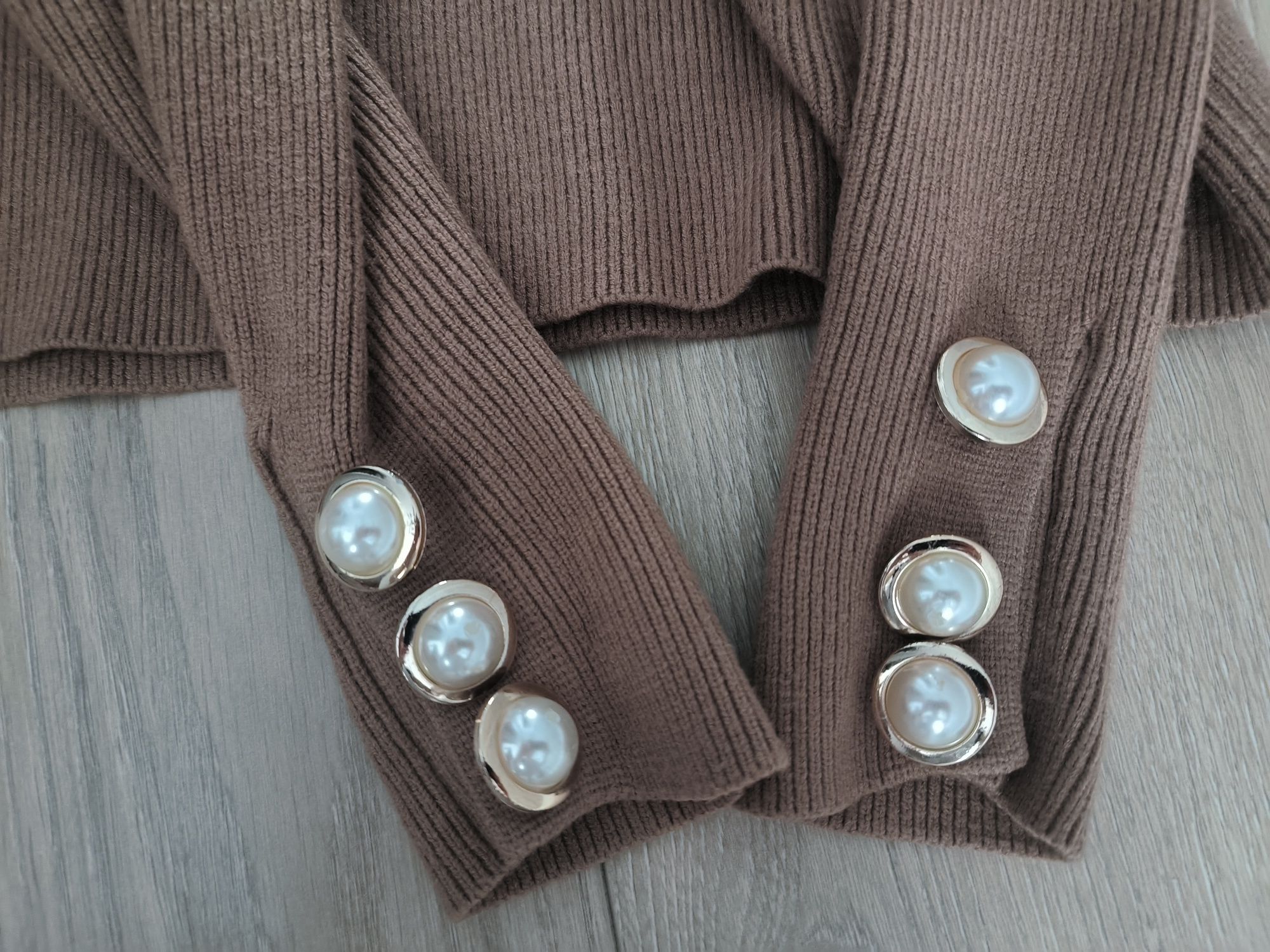 Sweter golf Zara krótki oversize