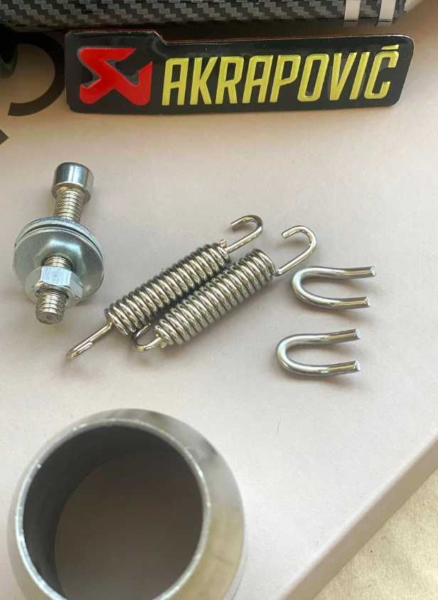 Прямоток на мотоцикл Акрапович на мопед выхлоп вихлоп прямоток мопед
