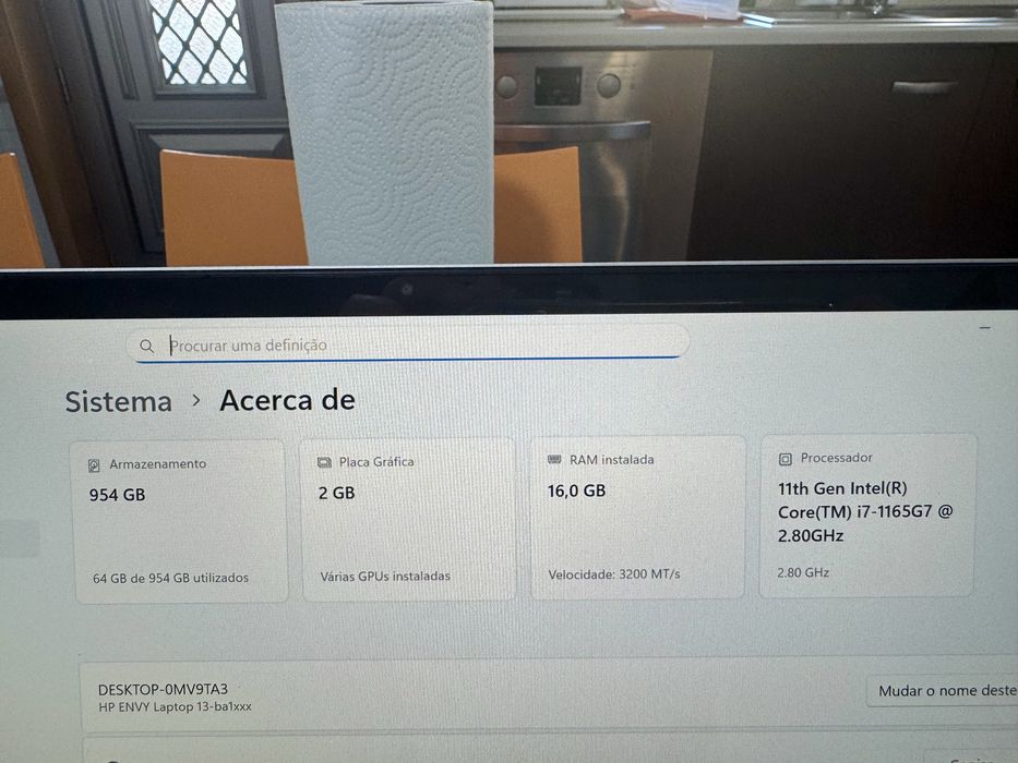 Hp-Henvy Laptop Modelo 13 BA1565SA