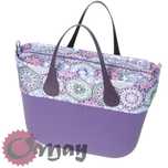 organizer OBAG STANDARD +OPASKA kafelki fioletowe 2 kieszenie OMAY