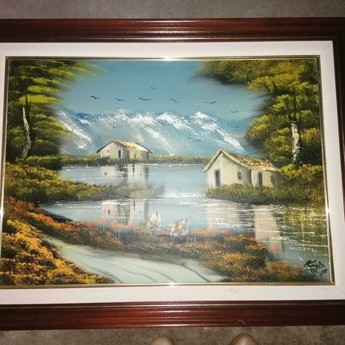 Quadro a óleo antigo