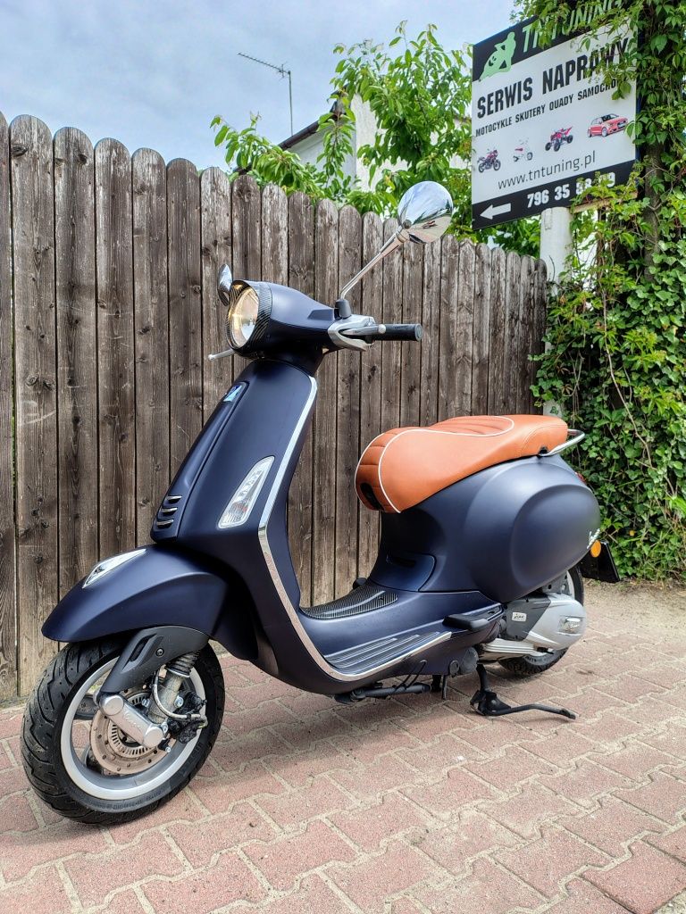 Vespa Primavera 125 ABS  niebieska satyna