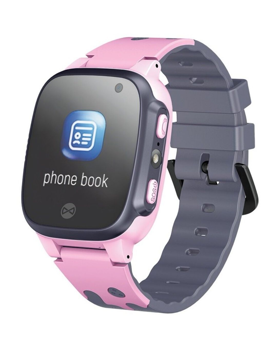 Smartwatch, Forever, Call Me 2, KW-60, różowy, zegarek, dziecko