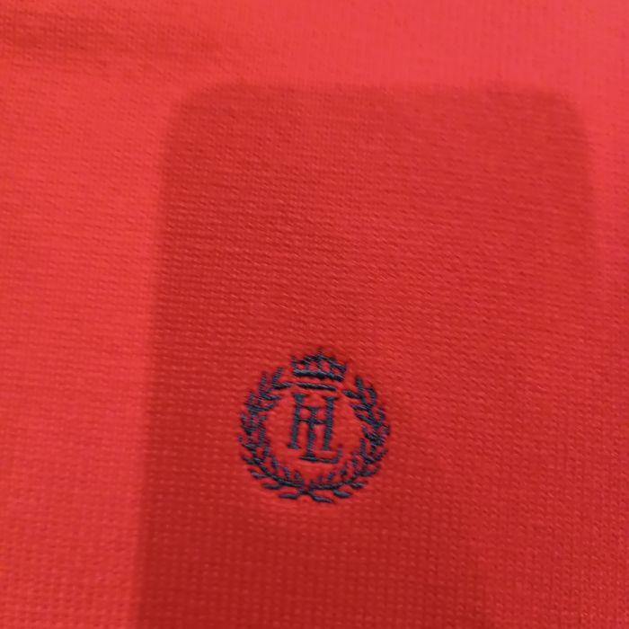 Henri Lloyd sweter w serek roz,50/L bawełna elegancki wyjściowy sweter