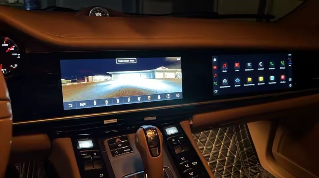 Rádio Porsche Panamera 10-16 Android 13 Duplo ecrã (Novo)