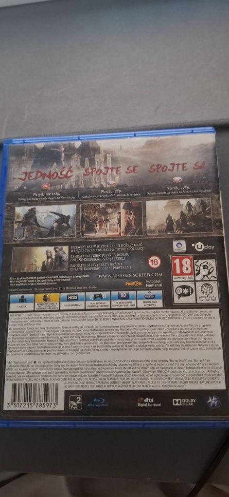 Assasin's credit unity ps4