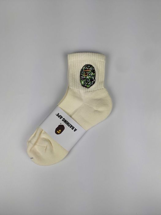 Шкарпетки Bape, носки Bape, носки бейп, шкарпетки бейп, білі, чорні