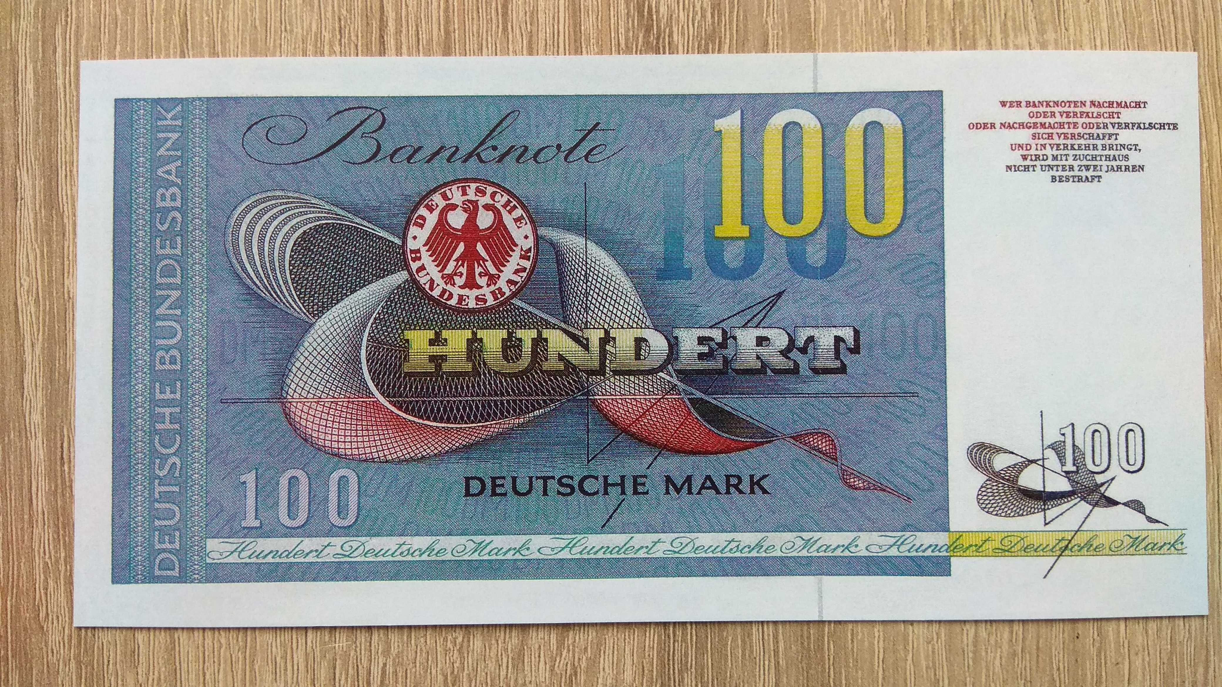 nowe kopie pięknych banknotów marki niemieckie RFN