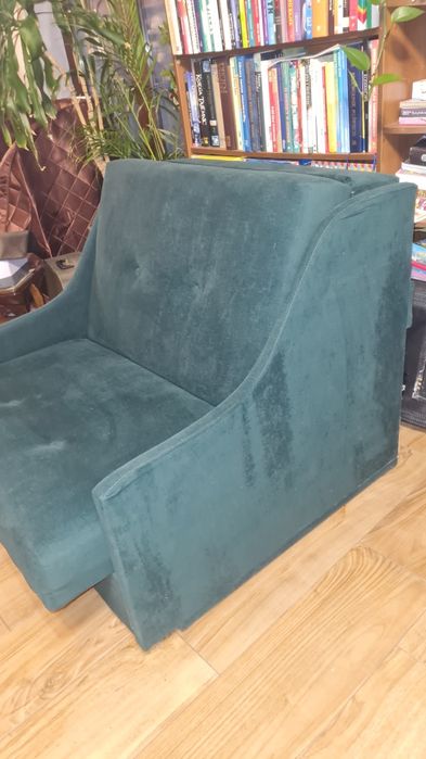 Black Week -Rozkładana mało używana sofa- Amerykanka tapczanik fotel