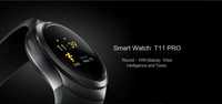 Smartwatch T11 Visor redondo entrada cartão sim e cartão de memoria SD