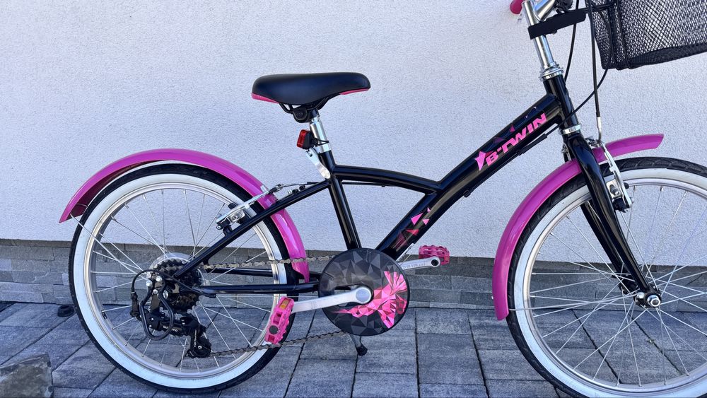 Gwarancja! Jak nowy rower B’twin koła 20” dla dziewczynki ok4-7 lat