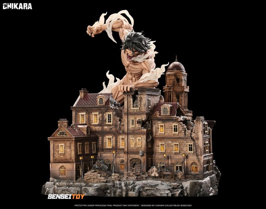 Eren Jaeger Resin Attack On Titan chikara + Eren Yeager Resin Model 12
